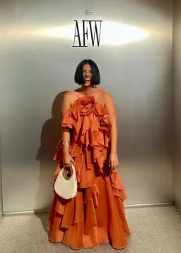 Aje Pandorea Maxi Dress Coral Clay Size AU 14 for rent on The Volte - image 5