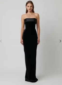 Effie Kats Monroe Gown Black Size 10 for rent on The Volte - image 1