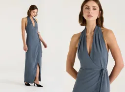 Henne Vida Maxi Dress Slate Size 8 for rent on The Volte - image 4