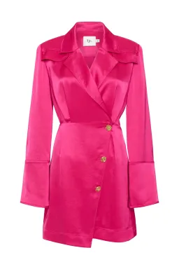 Aje Echo Mini Shirt Dress Pink Size AU 14 for rent on The Volte - image 4