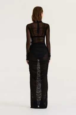 Henne Natasha skirt & Blair Bodysuit in Black Size 8 for rent on The Volte - image 3