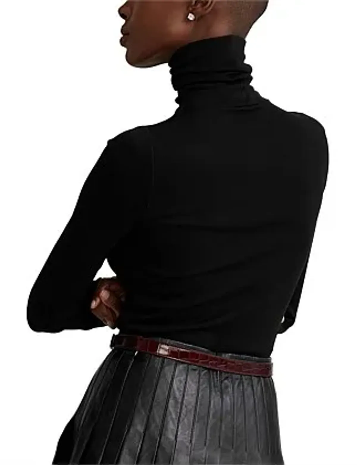 Ralph Lauren Stretch Ribbed Turtleneck Size 4/XS - Image 8