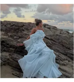 Aje Pandorea Layered Maxi Dress size 8  for rent on The Volte - image 2