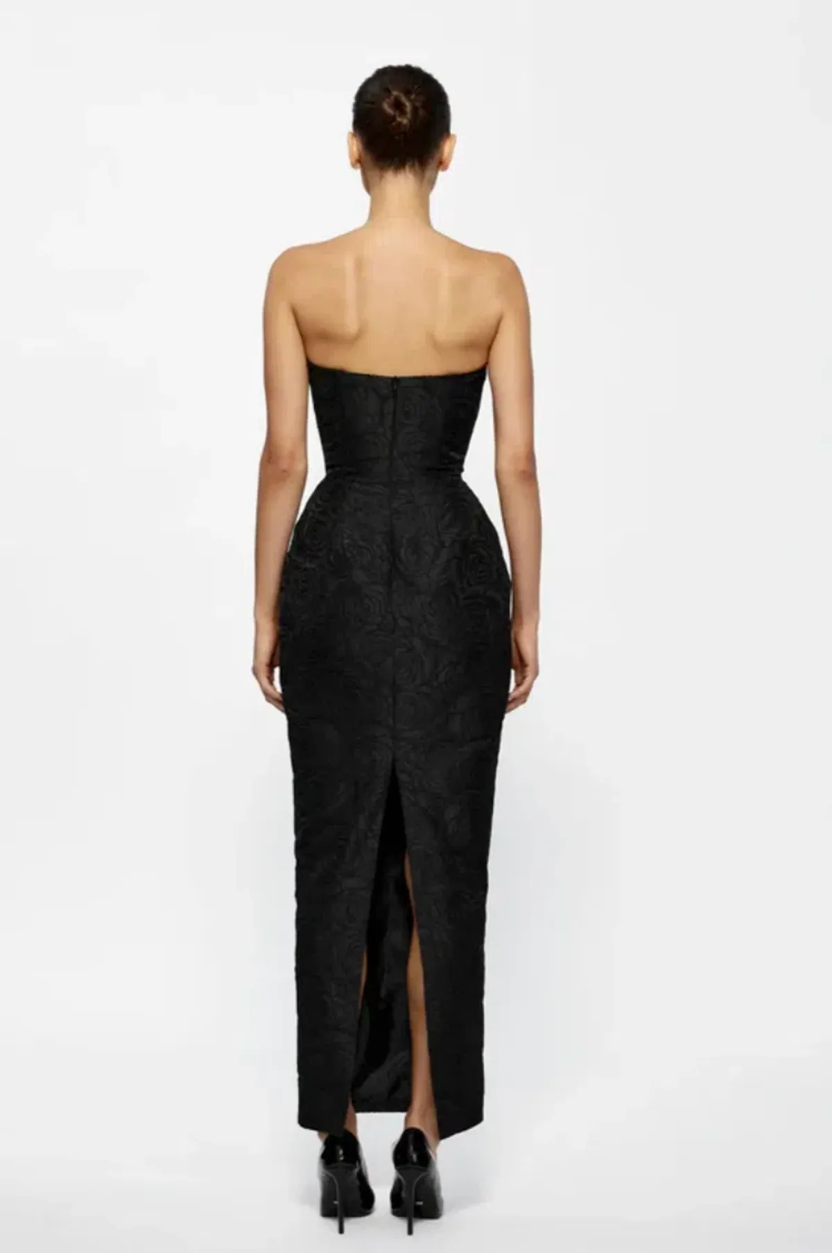 Effie Kats Kiera Midi Dress Black Size 8  - Image 2