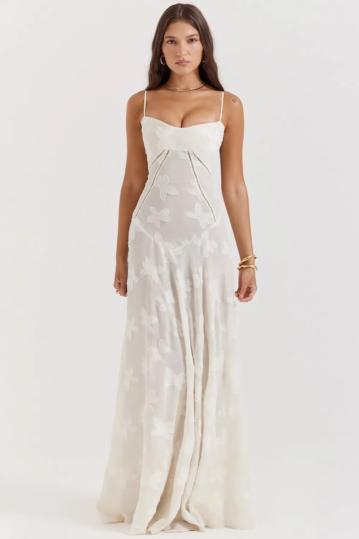 House of CB Seren Maxi Dress White Size XS / AU 6 - Image 1