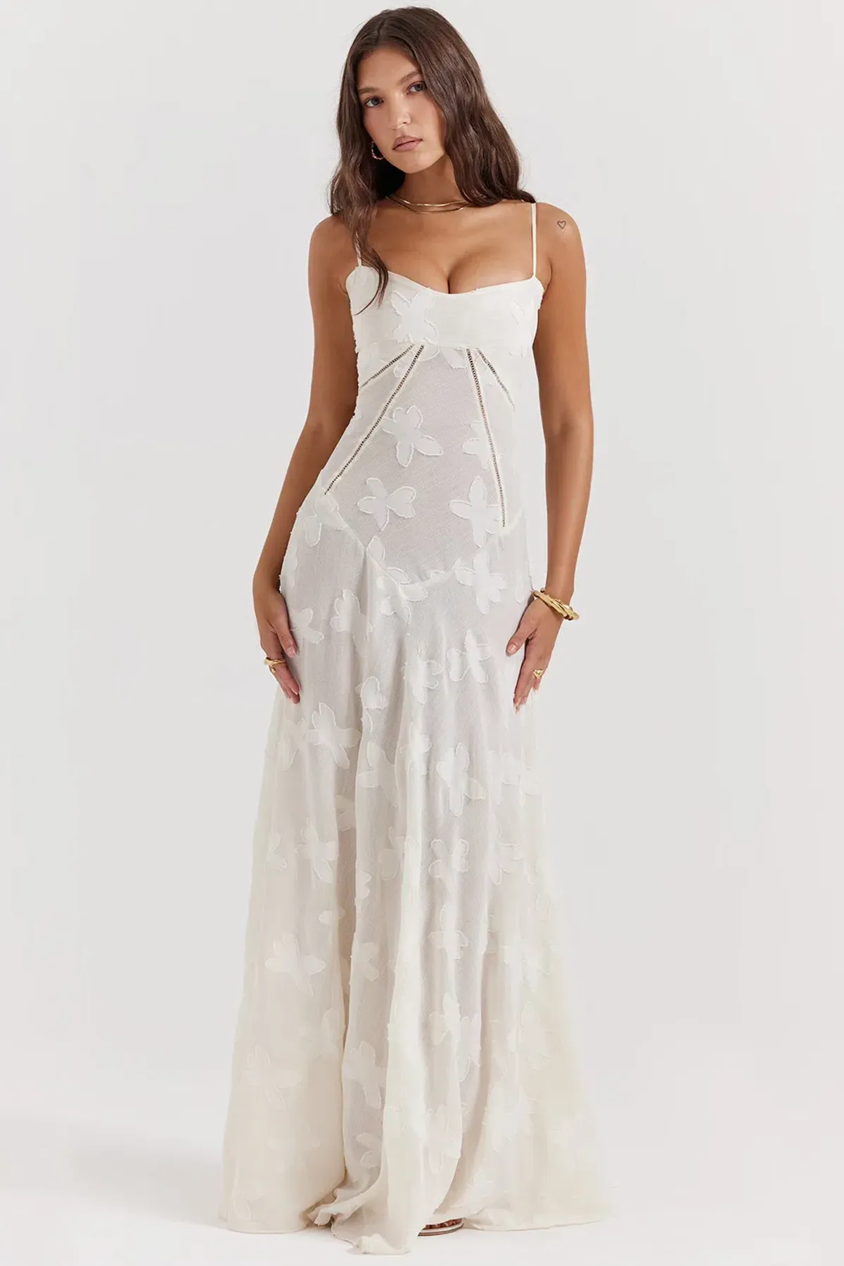 House of CB Seren Maxi Dress White Size XS / AU 6 - Image 4