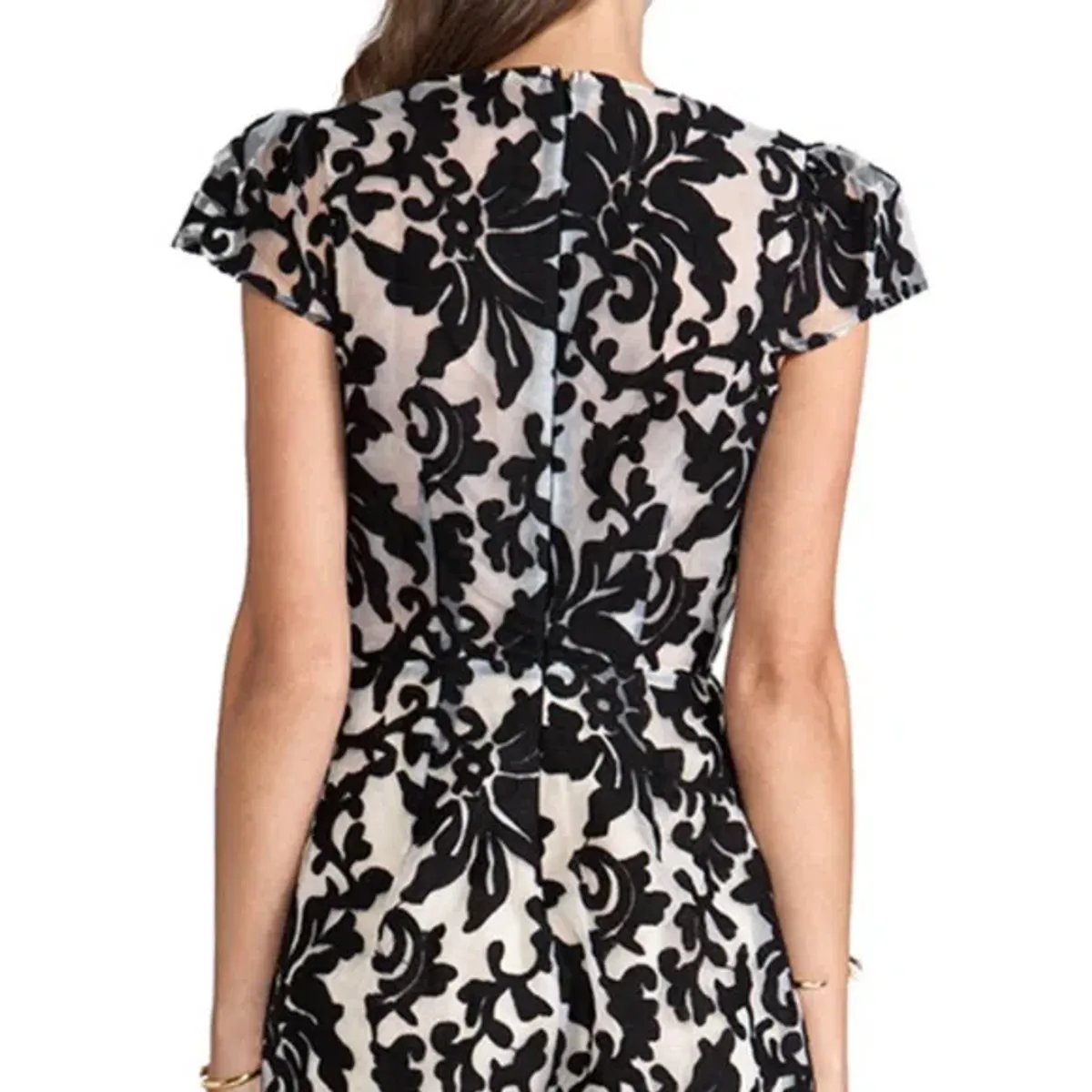 C/MEO Collective Cameo Operator Romper Mini Black Lace Size AU 6 - Image 4