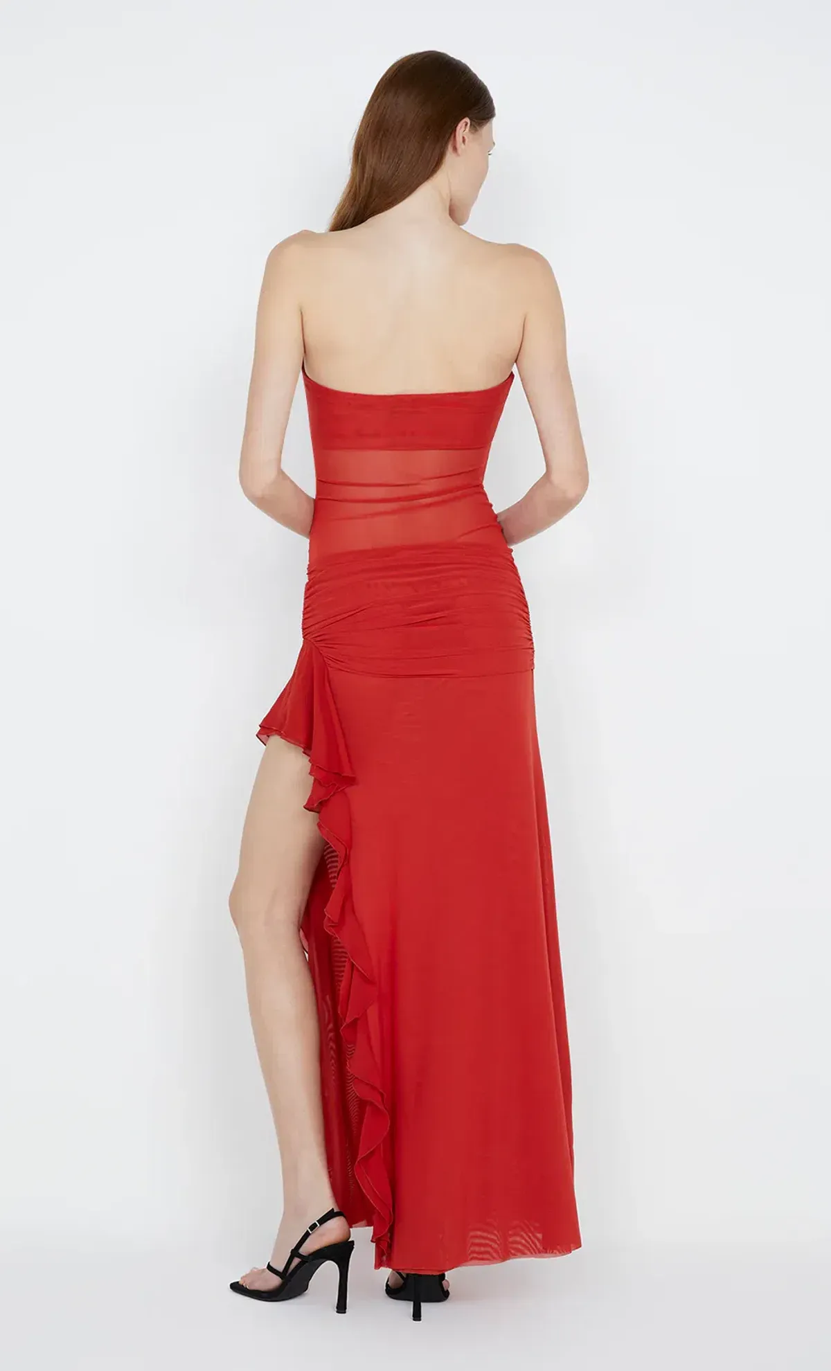 Bec & Bridge Celyse Strapless Maxi Dress in Rouge Red Size 6 - Image 3