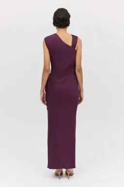 Bianca Spender Aubergine Satin Deviation Gown Size 10 for rent on The Volte - image 8