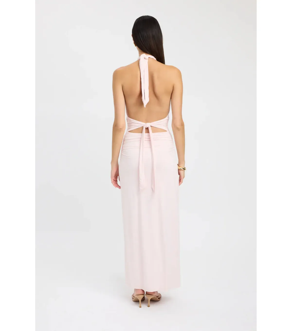 Kookai Leni Maxi Dress in Heavenly Pink Size AU 10 - Image 4