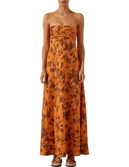 Shona Joy Uli Maxi Dress Orange Size 8 for rent on The Volte - image 1