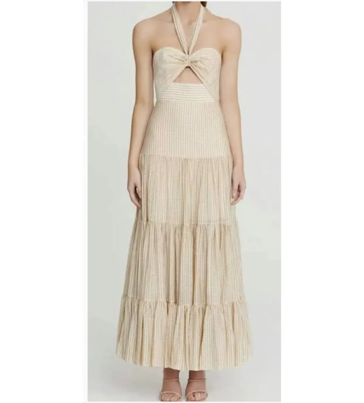 Significant Other Tuscany Maxi Dress Cream Size 10 - Image 2