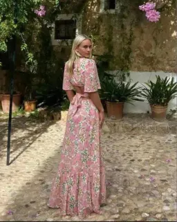 Hansen & Gretel Flores Dress in Watercolour Size AU 8 for rent on The Volte - image 2