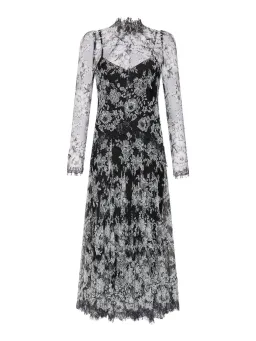 Moss & Spy Melody Midi Dress in Black/Ivory Size AU 14 for rent on The Volte - image 7