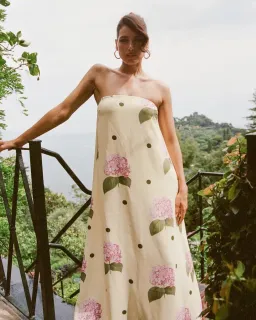 Palm Noosa Alessia Midi Dress Print Size AU 6 for rent on The Volte - image 2