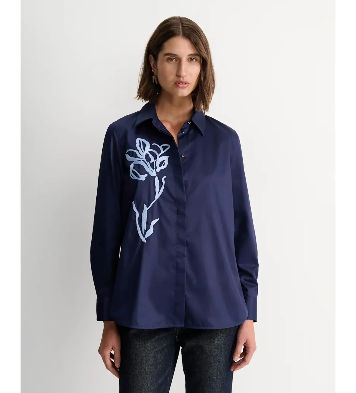 IRIS EMBROIDERED LONG SLEEVE SHIRT - Image 2