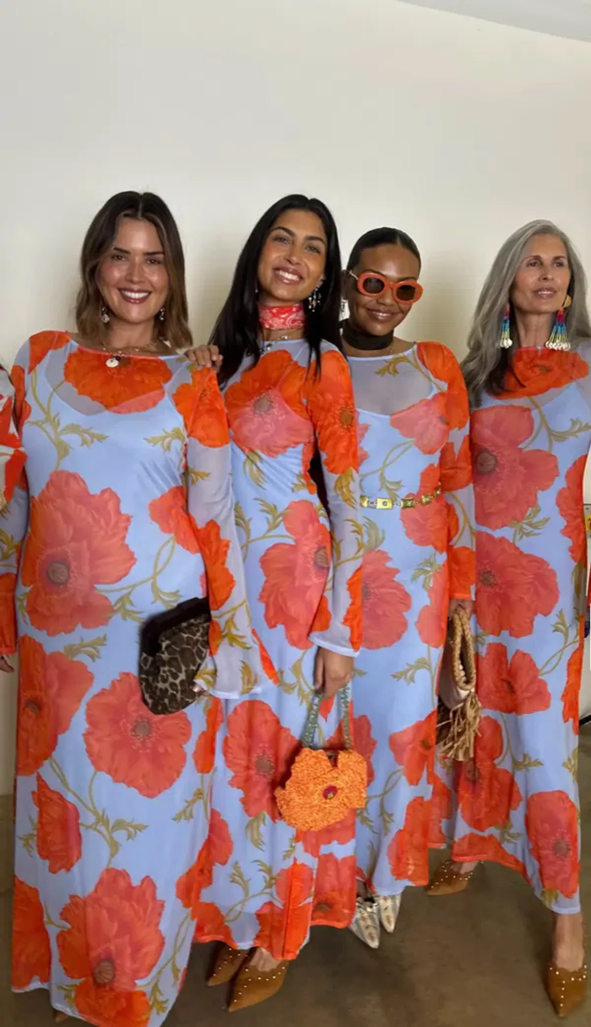 Never Fully Dressed Blue Poppy Aria Mesh Dress Size 14  - Image 4