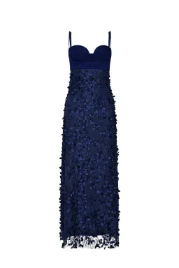 Manning Cartell Enchantment Slip Maxi Dress Navy Blue Size 8  for rent on The Volte - image 4
