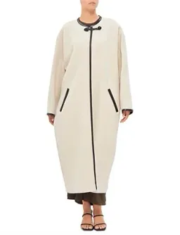 Isabel Marant Elza Coat Ecru Size 10/M for rent on The Volte - image 5