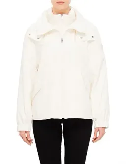 Yves Solomon Technical Fabric Cropped Jacket White for rent on The Volte - image 1