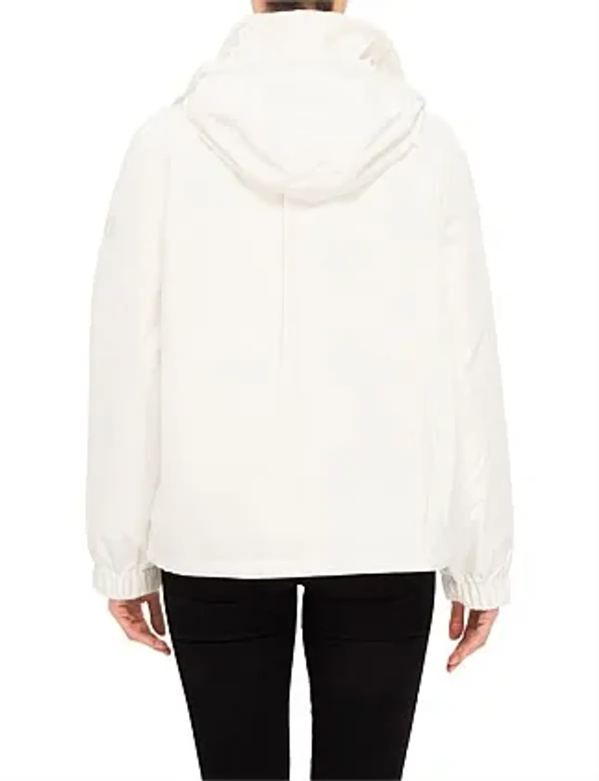 Yves Solomon Technical Fabric Cropped Jacket White - Image 2