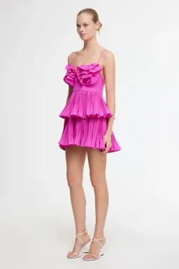 Acler Mini Dress Pink Size Au 6 for rent on The Volte - image 2