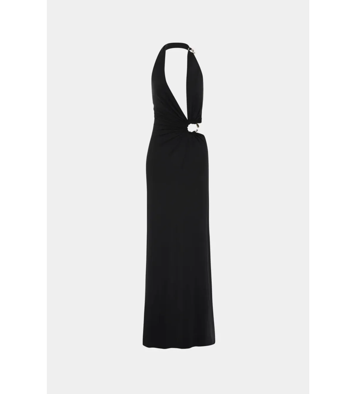 Misha Devon Cupro Maxi Dress Black Size 6 - Image 6