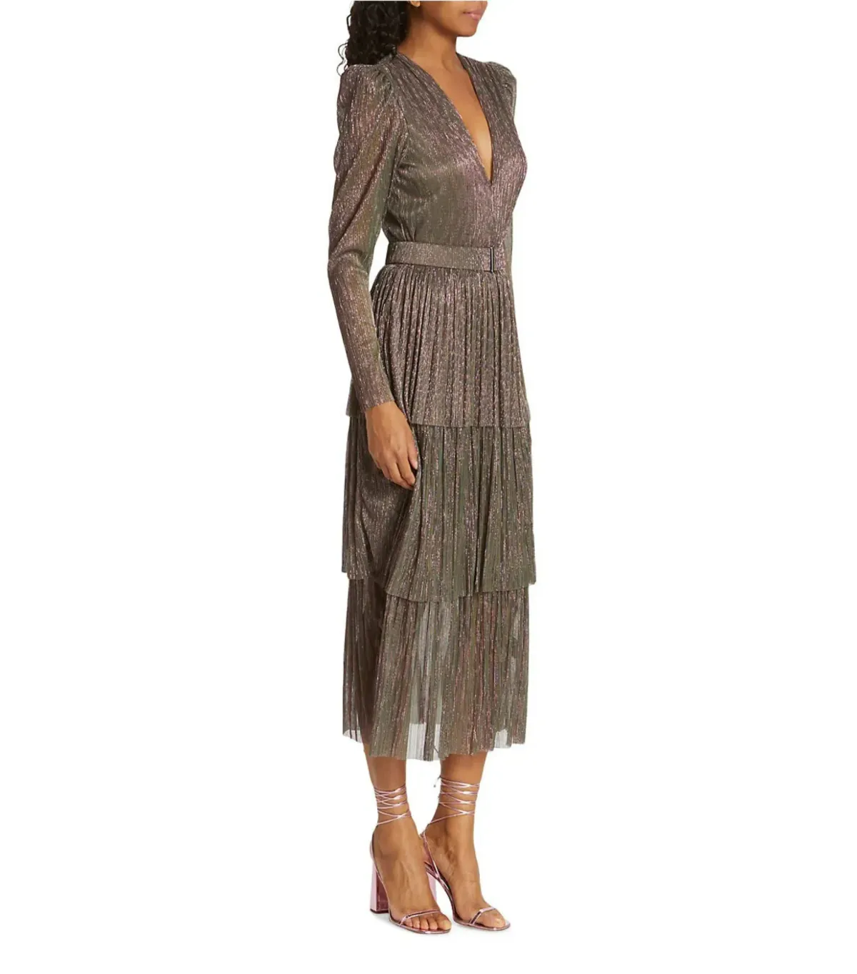 Sabina Musayev Carry Midi Dress in Green Blossom Size 6/XS - Image 2