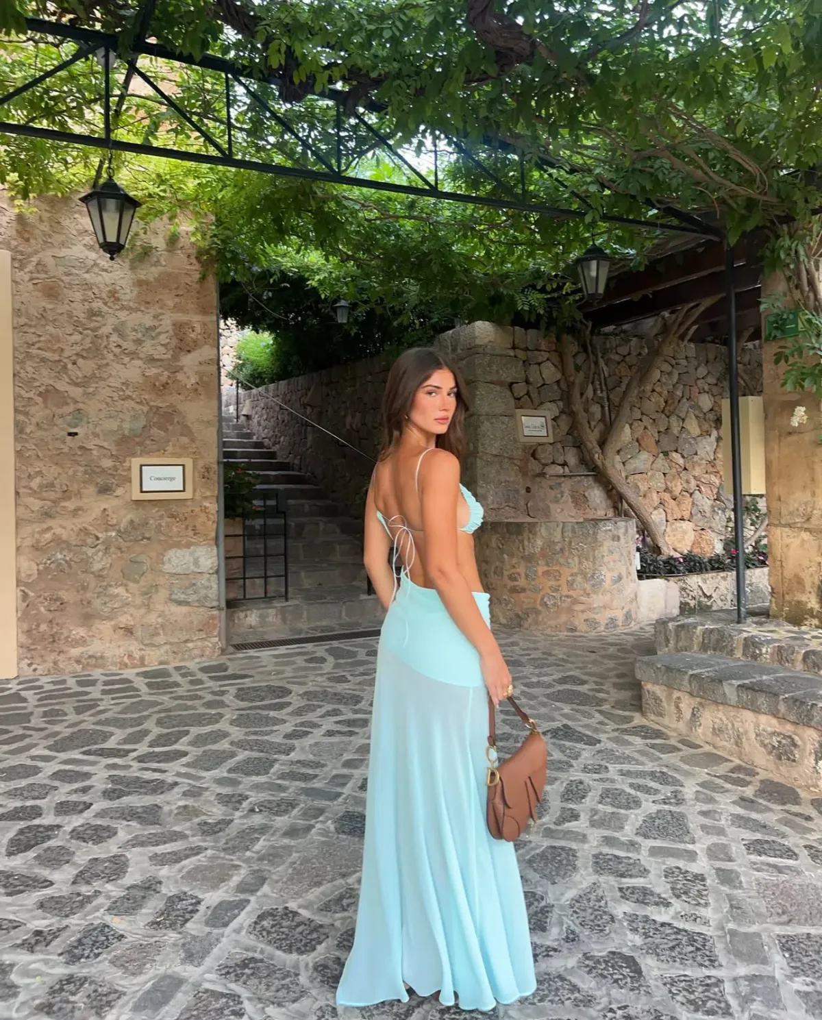 Natalie Rolt Dahlia Maxi Dress Blue Size 0 / AU 6 - Image 3