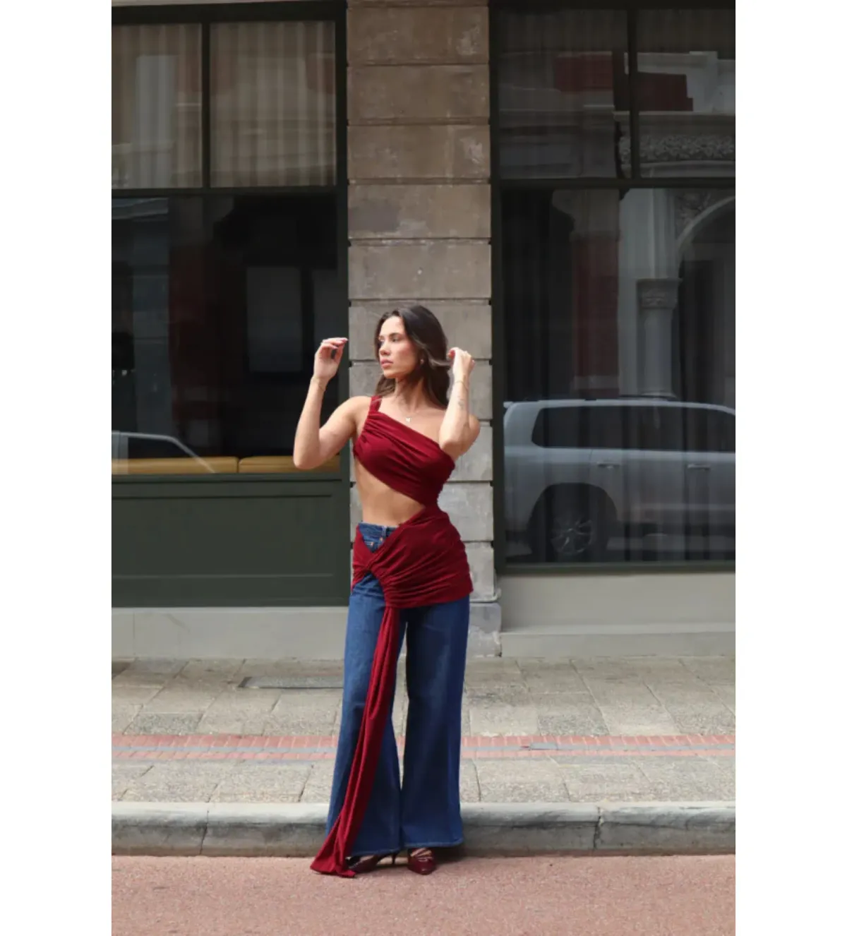 Deconduarte Paradiso Maxi Dress in Wine Red Size XS / AU 6 - Image 4