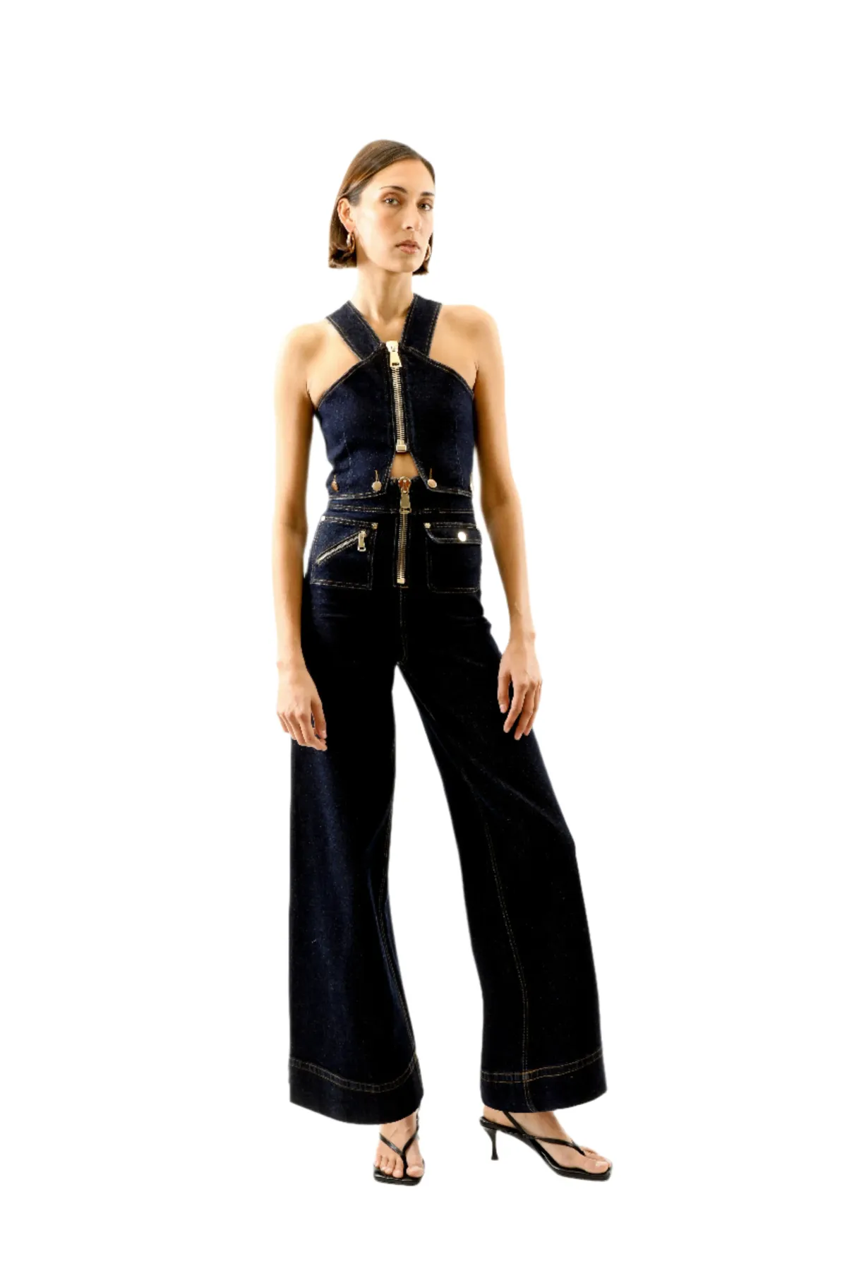 Alice by Alice McCall Maverick Jumpsuit in  Indigo Size AU 6 - Image 1
