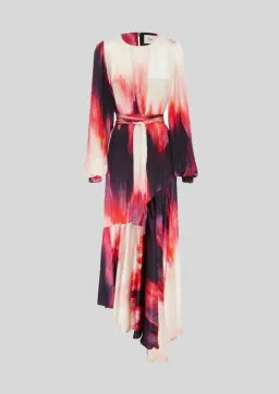 AJE Helena Silk Dye Maxi Dress In Miami Dye Size M/ AU 10  for rent on The Volte - image 3