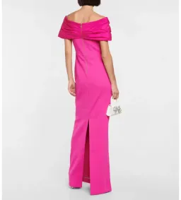 Rebecca Vallance Cupids Bow Gown Maxi Dress in Pink Size Small/ AU 8 for rent on The Volte - image 3