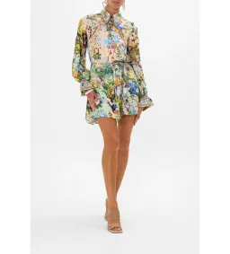 Camilla Shift Shirt Mini Dress Kindest One Of All Print Size 8 for rent on The Volte - image 1