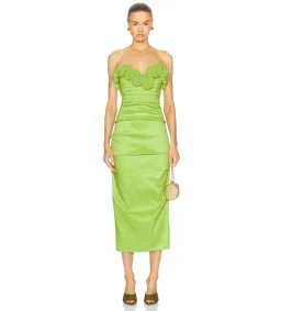 Rachel Gilbert Ren Dress in Lime Size 8 for rent on The Volte - image 1