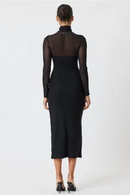 Bianca and Bridgett Olivia Midi Dress Black Size 14 for rent on The Volte - image 2