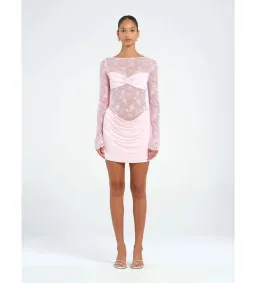 Benni Oskar Mini Dress in Baby Pink Size S / AU 8 for rent on The Volte - image 1
