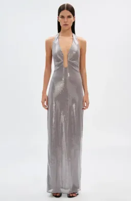 Misha Alusia Sequin Maxi Dress Size 8  for rent on The Volte - image 1