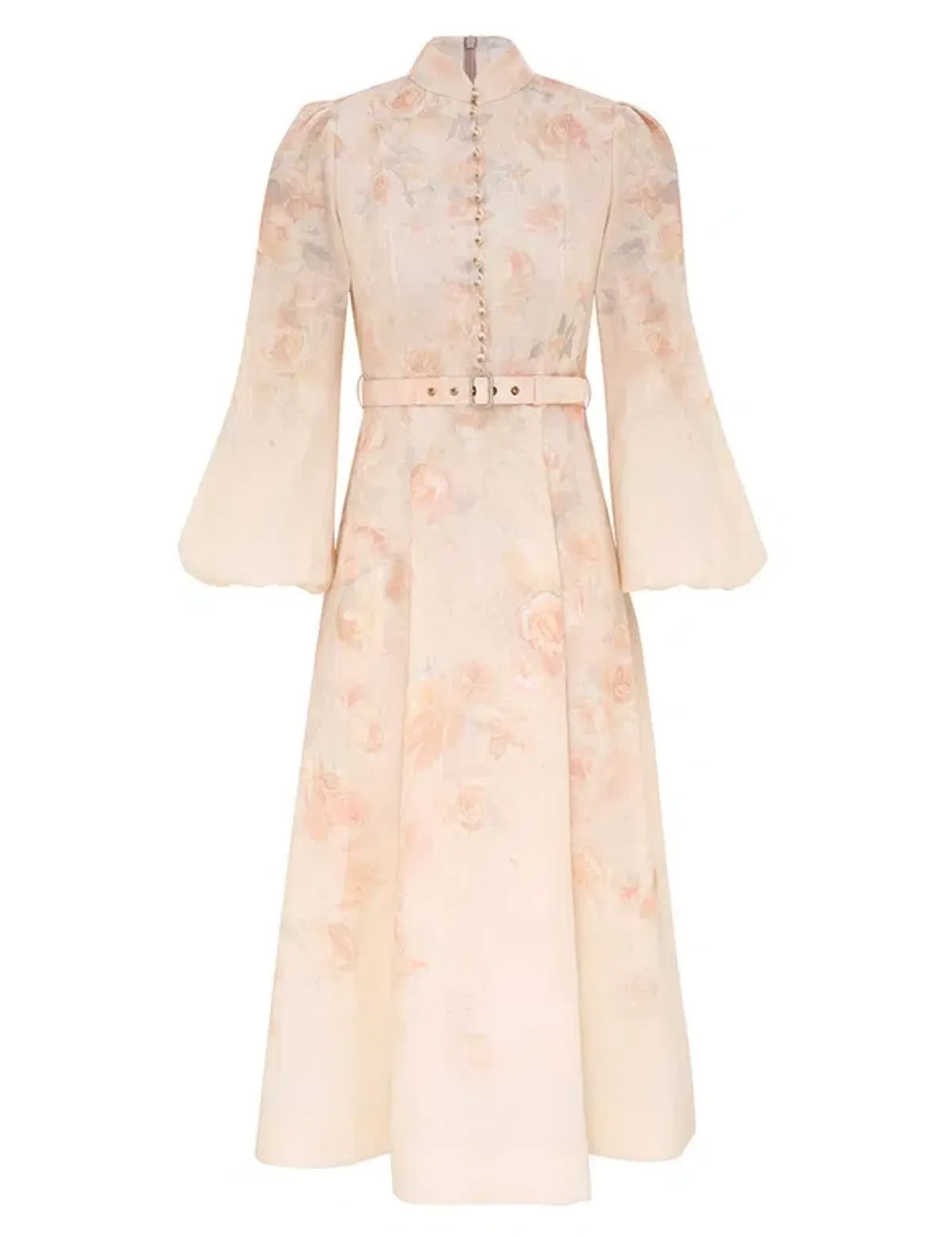 Zimmermann Crush Buttoned Midi Dress Size AU 14 - Image 2