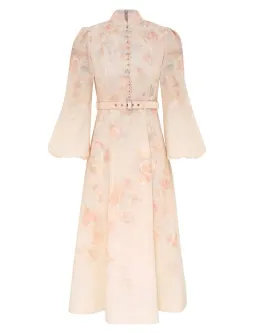 Zimmermann Crush Buttoned Midi Dress Size AU 14 for rent on The Volte - image 2