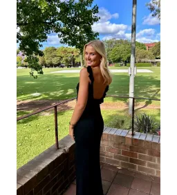 Asta Resort Elise Maxi Dress in Black Size 8 for rent on The Volte - image 4