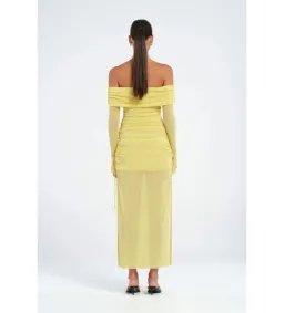 Benni Blaire Midi Dress in Lemon Size AU 10 for rent on The Volte - image 5