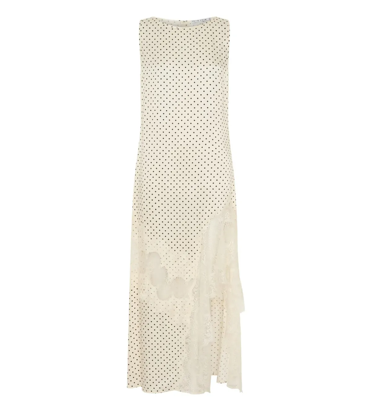 Third Form Visions Lace Frill Maxi Dress Cream Polka Dot Size AU 8 - Image 4