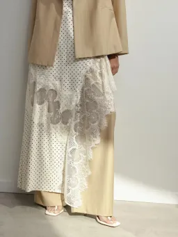 Third Form Visions Lace Frill Dress Cream Polka Dot Size AU 12  for rent on The Volte - image 5