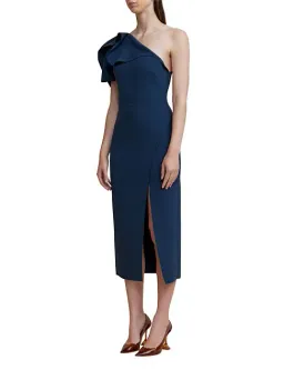 Acler Rogeron Midi Dress Sea Blue Size 8 for rent on The Volte - image 2