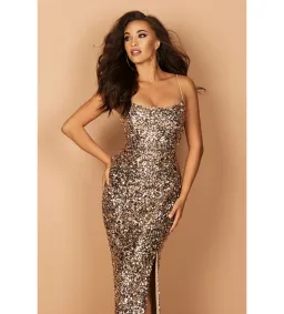 Love Nookie Confetti Gown Rose Gold Size AU 10 for rent on The Volte - image 4