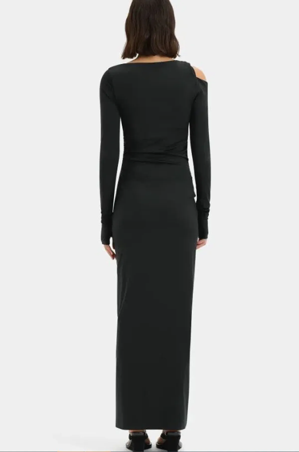 Sir Elm Long Sleeve Midi in Black Size 6 - Image 4