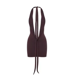 Saboa Studios Bembe Mini Dress in Espresso Size M / AU 10 for rent on The Volte - image 5