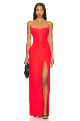 Amanda Uprichard  Ivy Maxi Gown Crimson  Size M / Size 10 for rent on The Volte - image 1