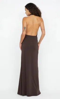 Bec & Bridge  Nessie Cowl Maxi Dress Dark Chocolate Size 6 for rent on The Volte - image 3